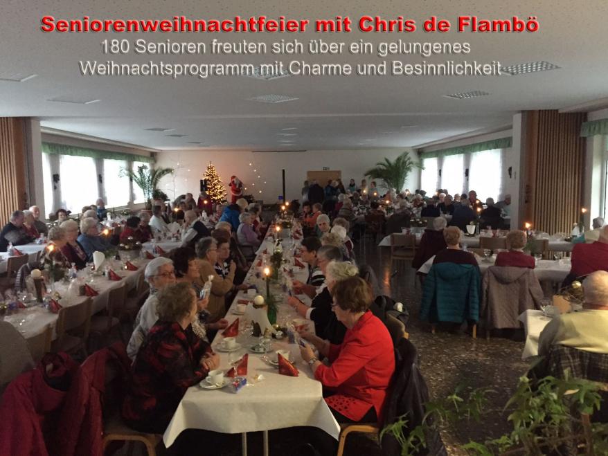 Nach Kaffee und Kuchen kommt der singende Nikolaus